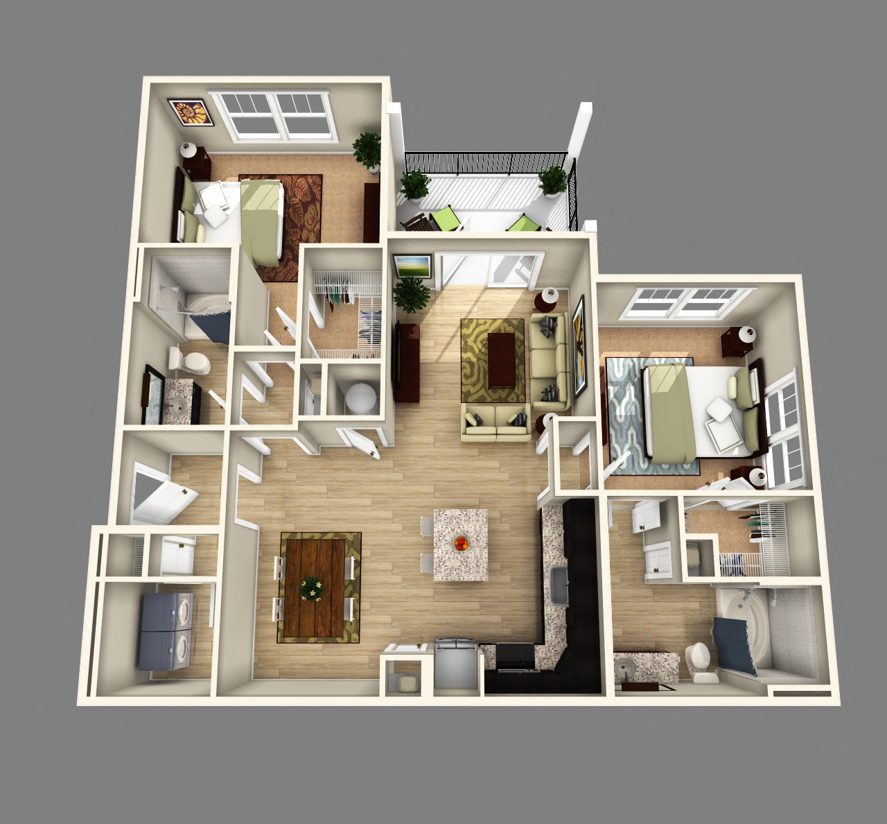 Sanctuary Floor Plan at Alexander Village, North Carolina, 28262